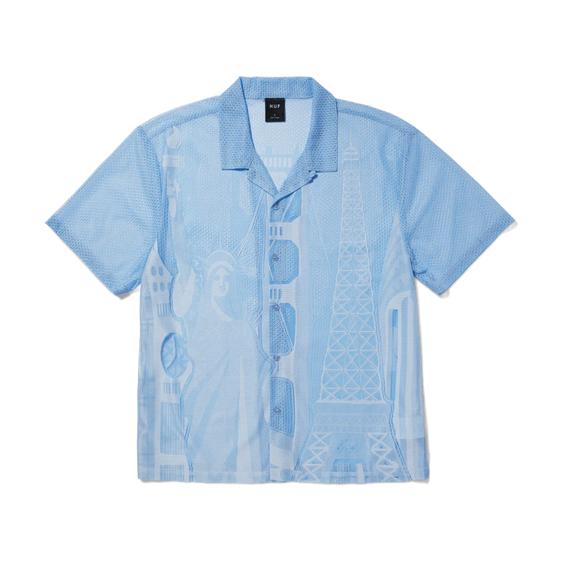 World Tour SS Lace Shirt // Cloud Blue