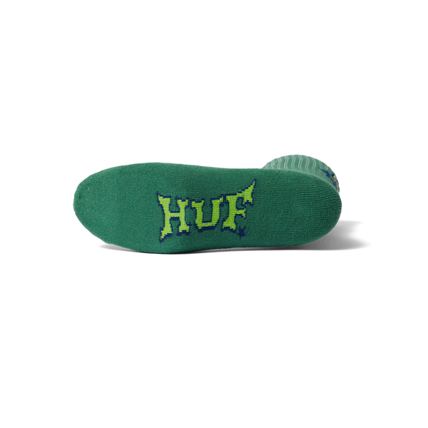 Sassy H Crew Sock // Forest Green