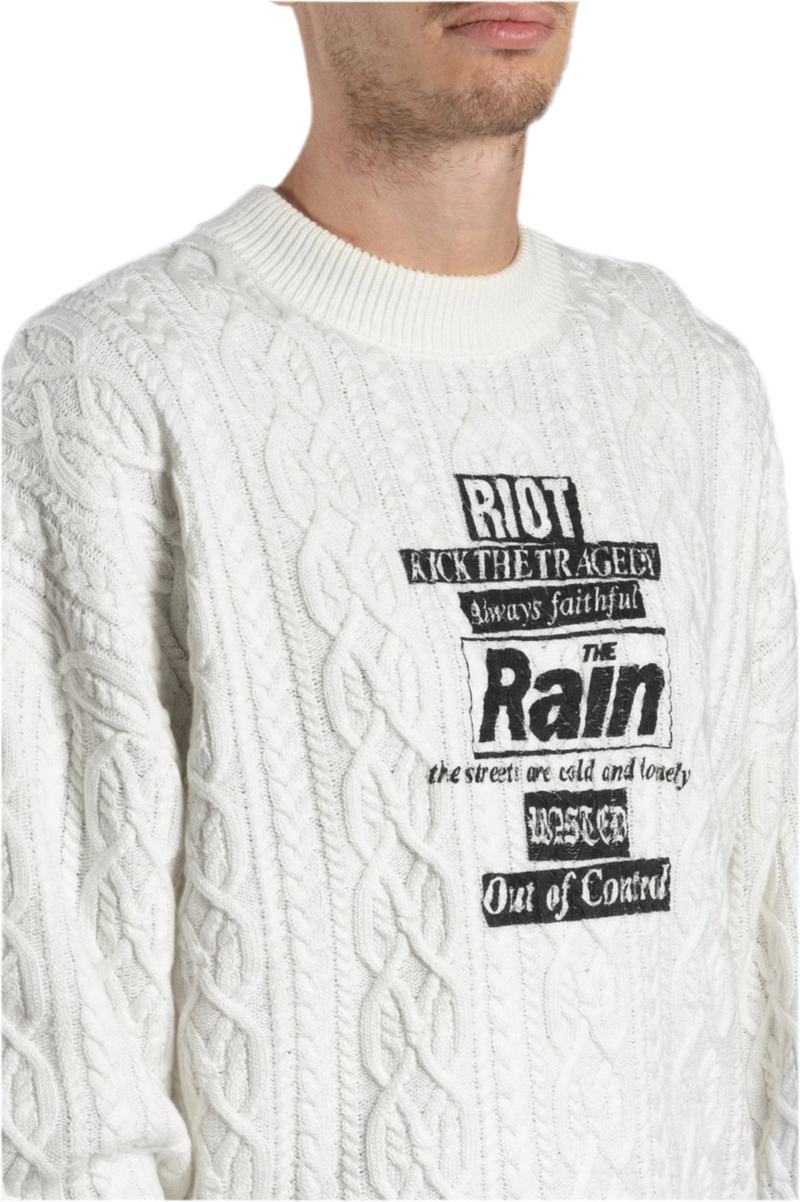 Rain Cable Sweater // Off White