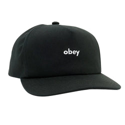 Lowercase 5 Panel Snap // Black