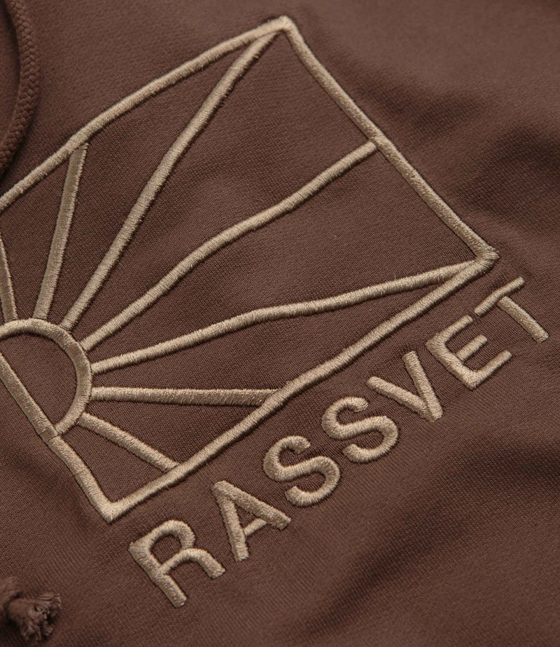 Logo Hoodie Knit // Brown