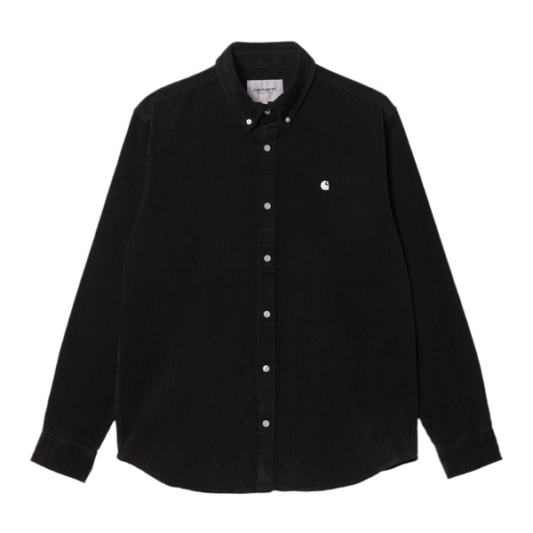 LS Madison Cord Shirt // Black/Wax