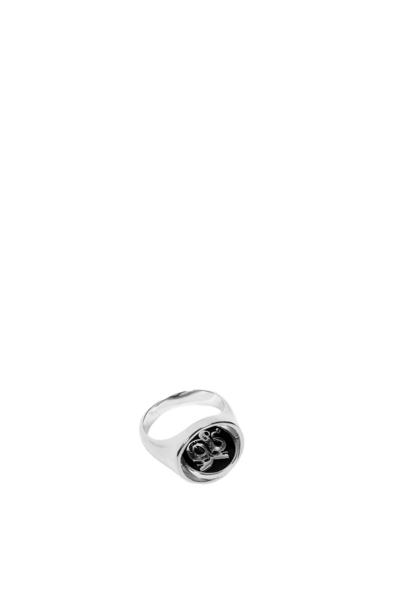 Lethal Flip Ring // Silver/Black