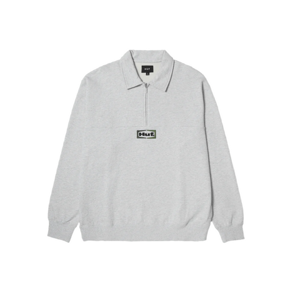 Slate Quarter Zip Fleece // Heather Grey