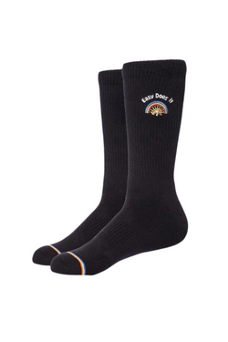 Kilroy Rainbow Sock // Black Wash