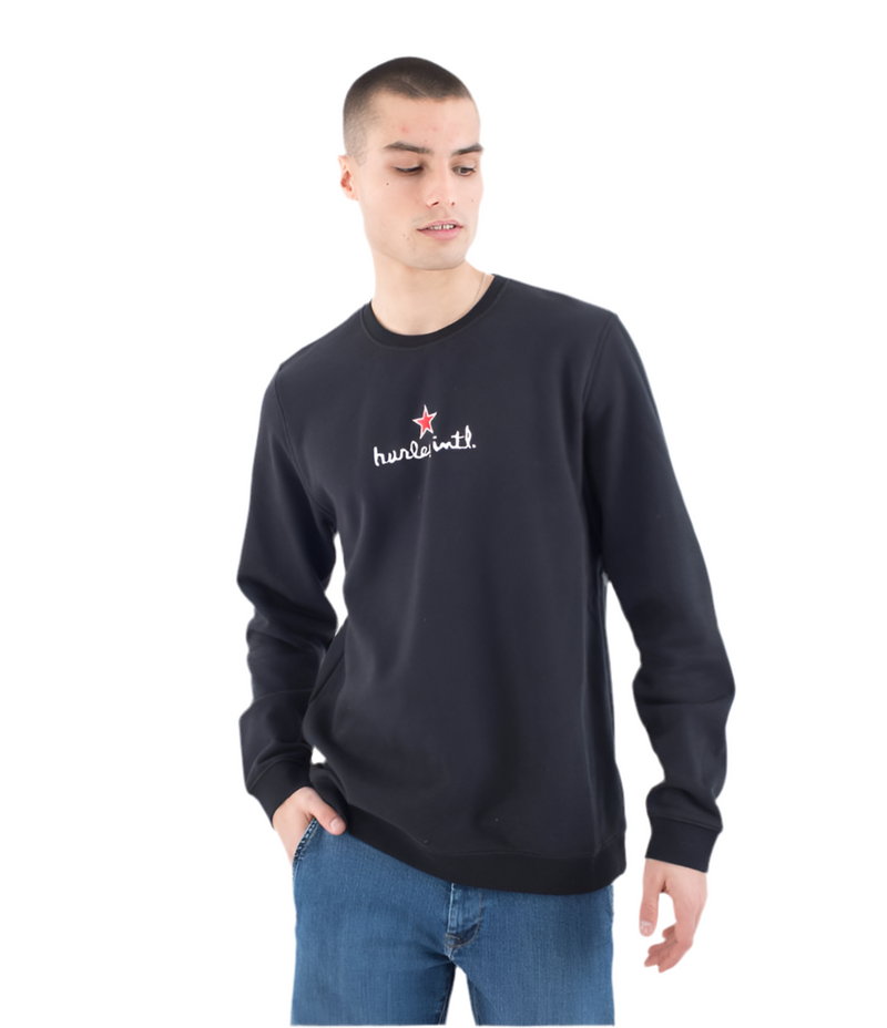 25TH S1 Fleece Crew // Black