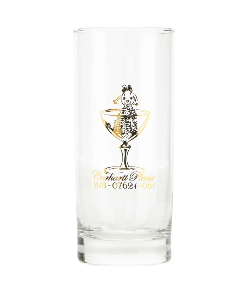 Carhartt Please Glass Set // Glass Clear/Gold