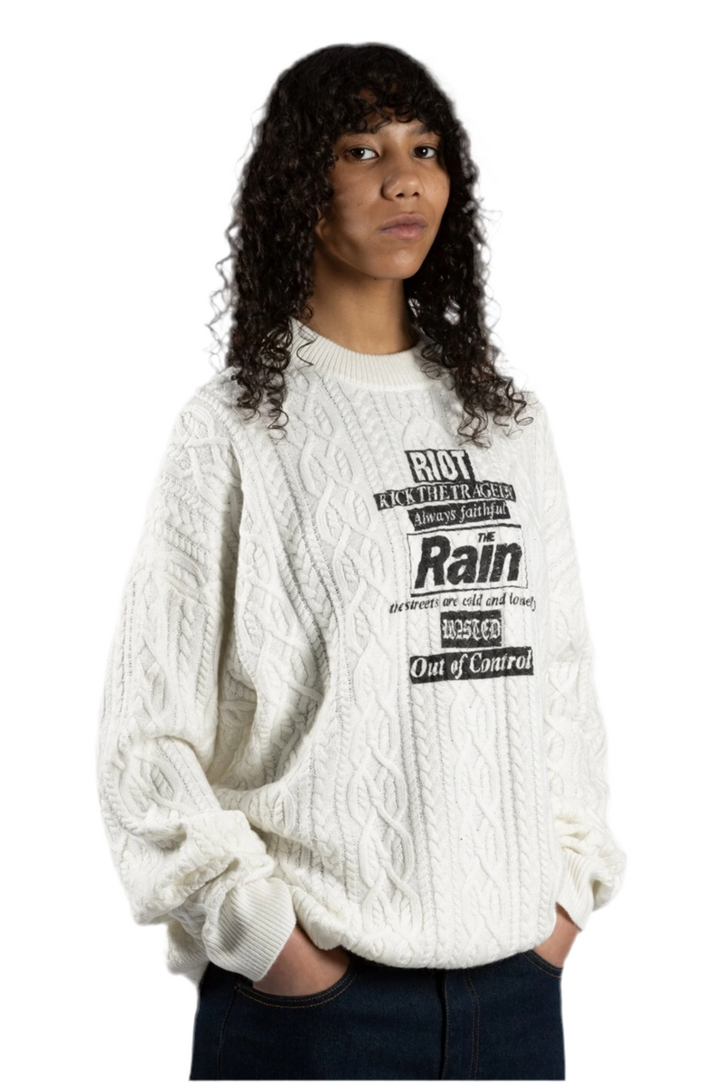 Rain Cable Sweater // Off White