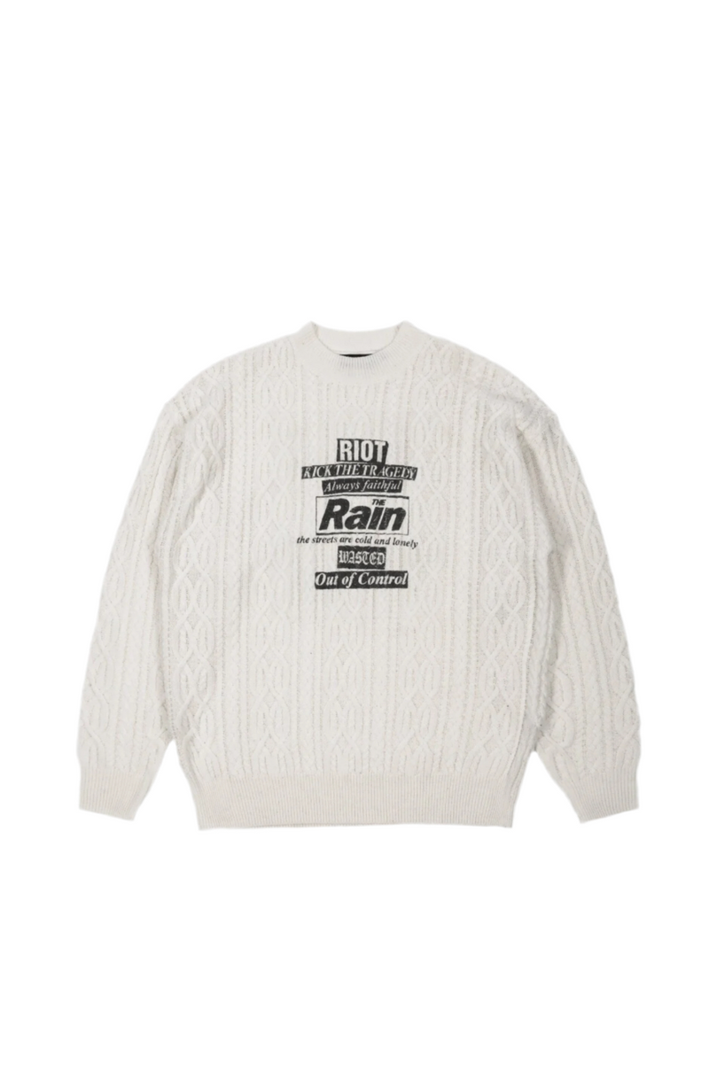 Rain Cable Sweater // Off White