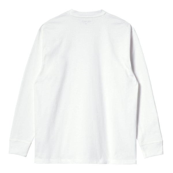 T-shirts - Carhartt WIP - LS American Script T-shirt // White - Stoemp