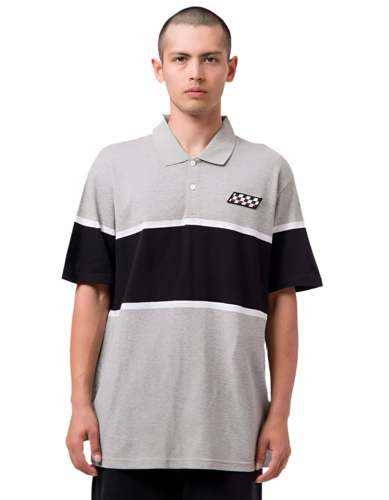 Power Unit SS Polo Shirt // Grey