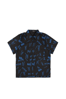 Shirt All Over Blind // Black/ Ultra Blue