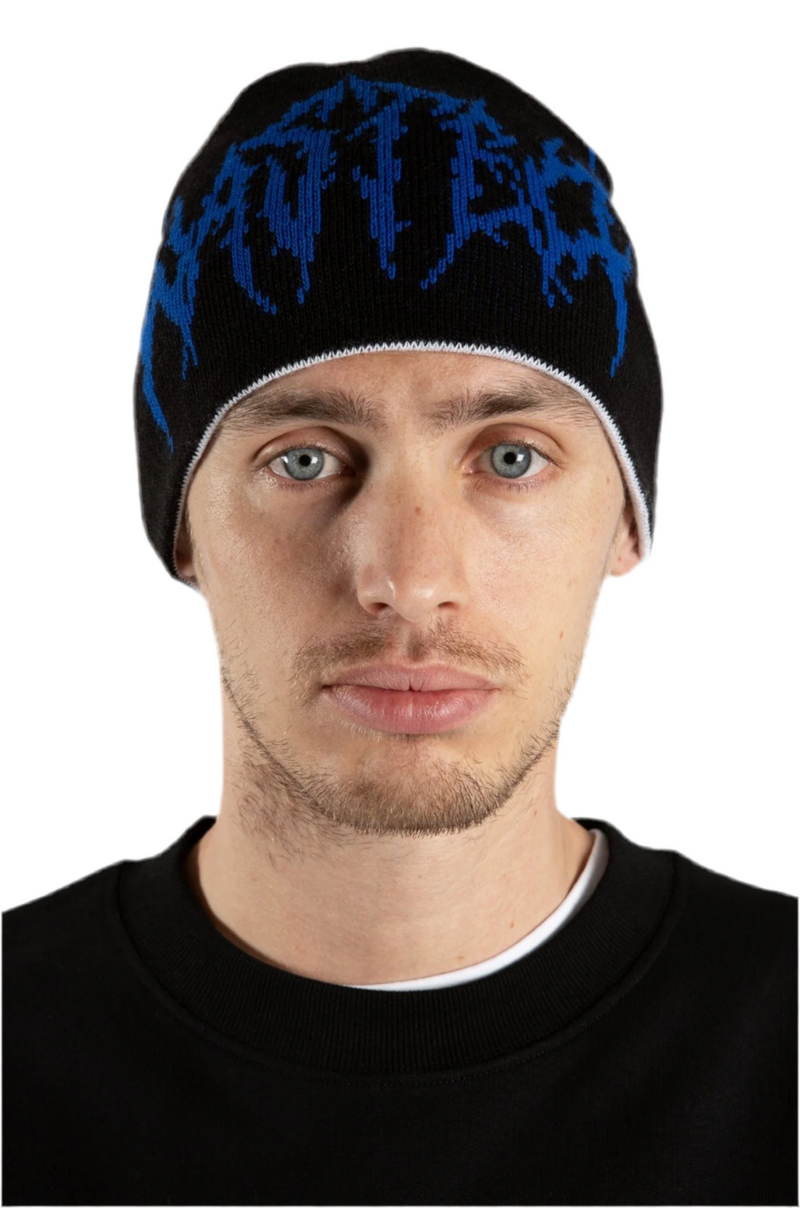 Brow Beanie Reverse Vault // Black/White