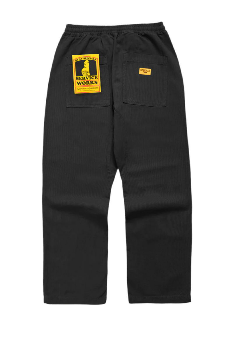 Canvas Chef Pants // Black