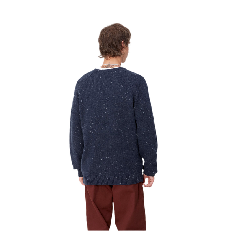 Anglistic Sweater // Speckled Air Force Blue