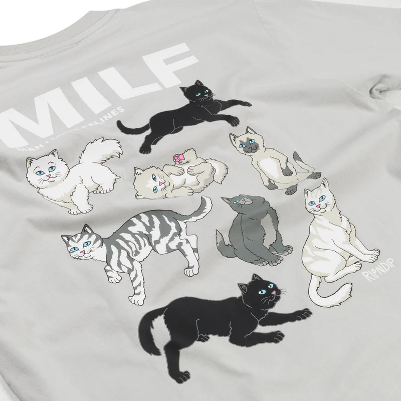 Man I Love Felines Tee // Grey