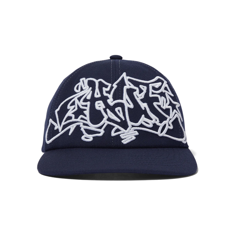 Outlines Snapback Hat // Navy