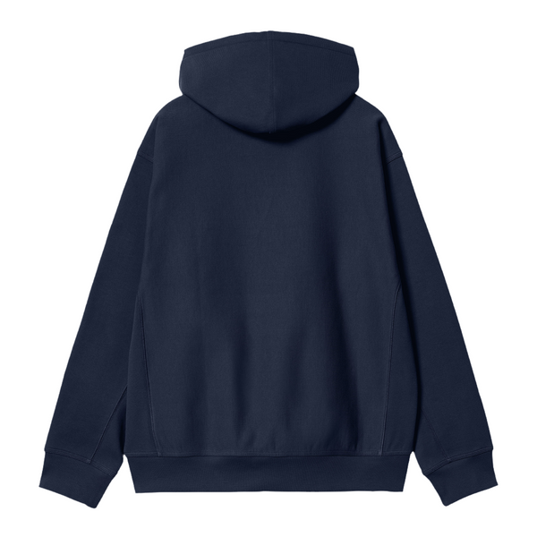 Hooded American Script Sweat // Air Force Blue