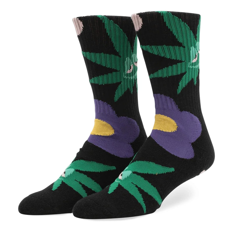 Chaussettes - Huf - Allergies Crew Sock // Black - Stoemp