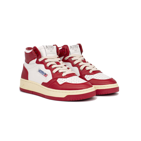 AutryBicolourUpperMid-WB02-White_RedFRONT