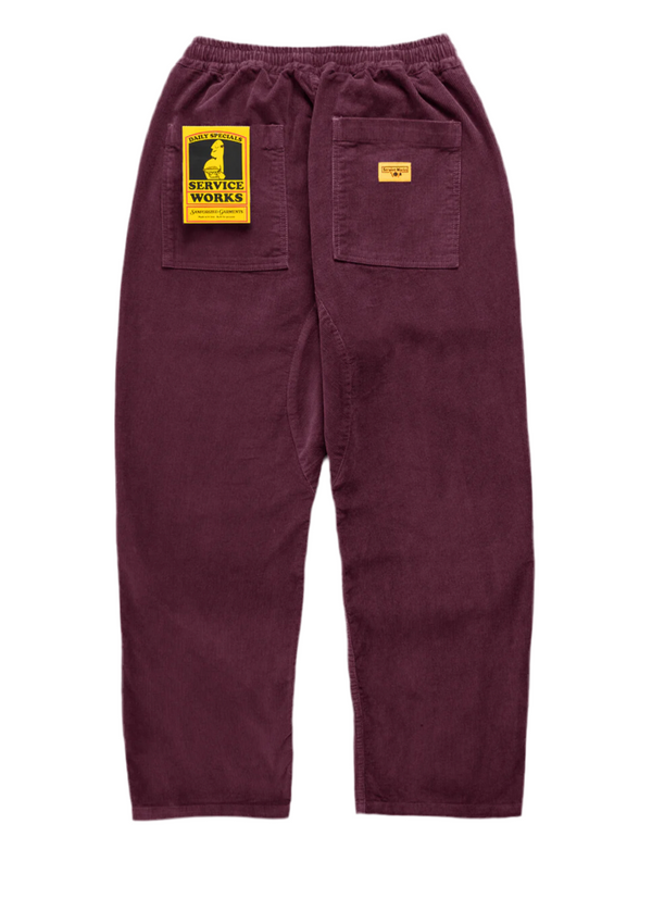 Corduroy Chef Pant // Plum