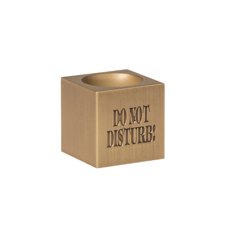 Do Not Disturb Incense Holder // Zinc Alloy Gold