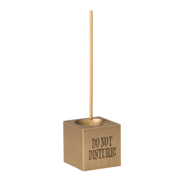 Do Not Disturb Incense Holder // Zinc Alloy Gold