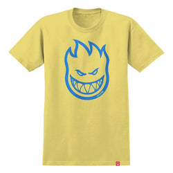 SS Bighead Tee // Cornsilk/Blue