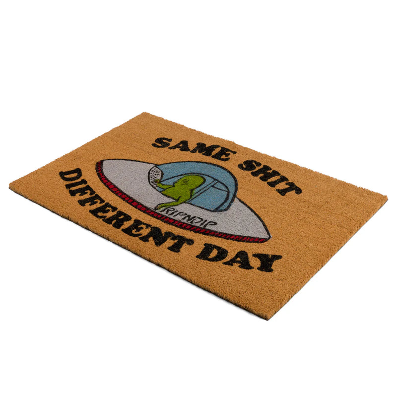 Same Shit Different Day Door Mat // Brown