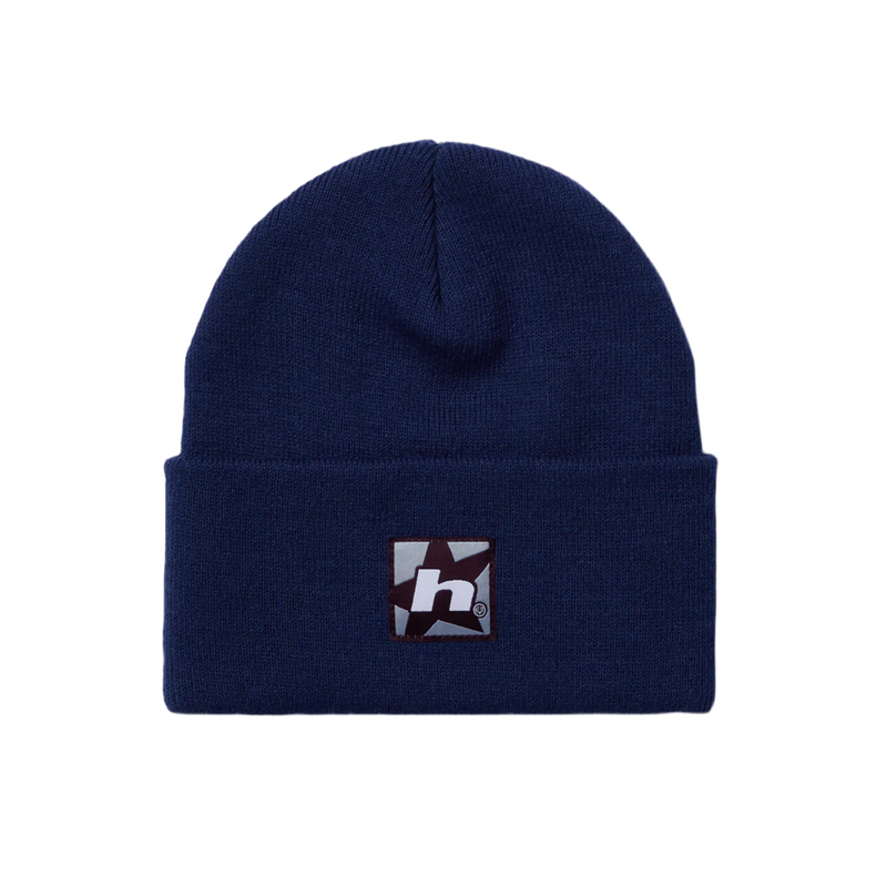 Star Box Logo Beanie // Navy