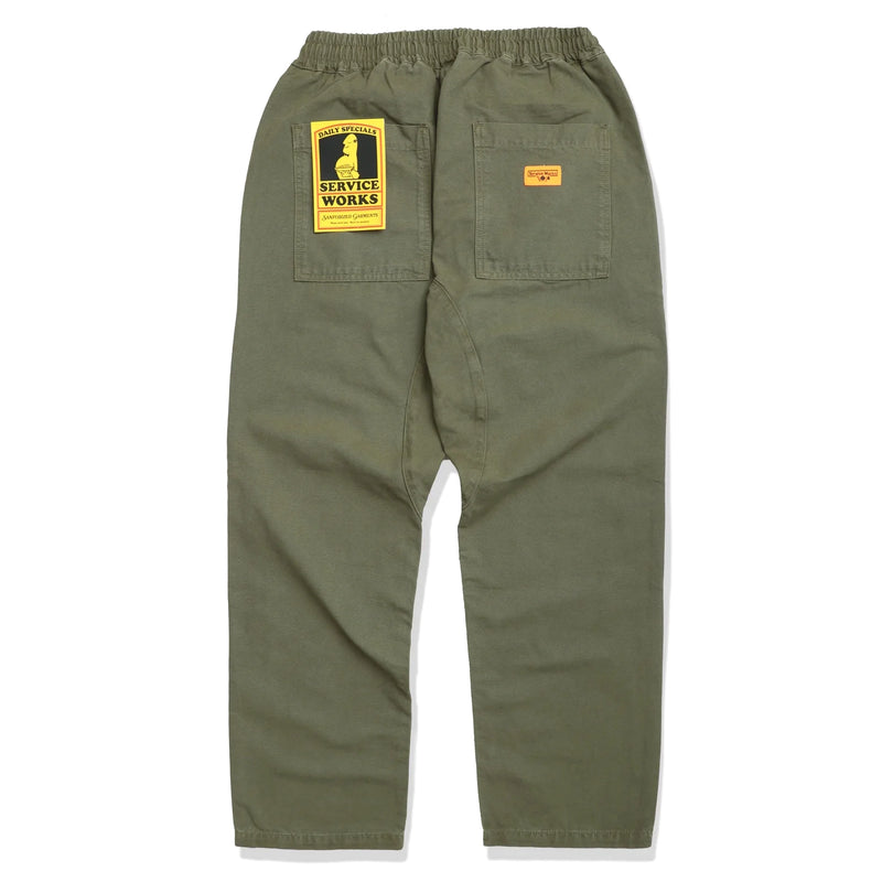 Canvas Chef Pants // Olive