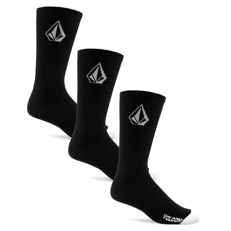 Full Stone Sock 3pck // Black