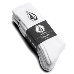 Full Stone Sock 3pck // White