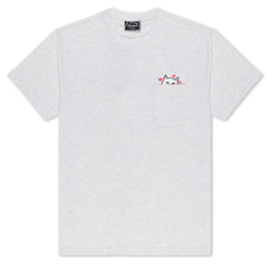 Nermal Love Pocket Tee // Ash Heather