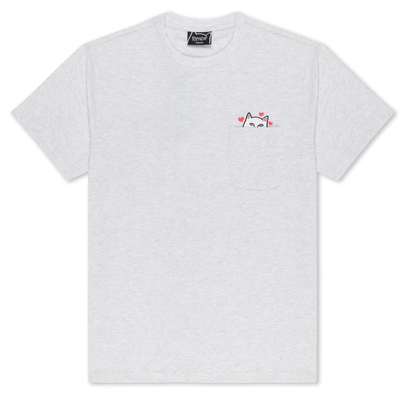 Nermal Love Pocket Tee // Ash Heather