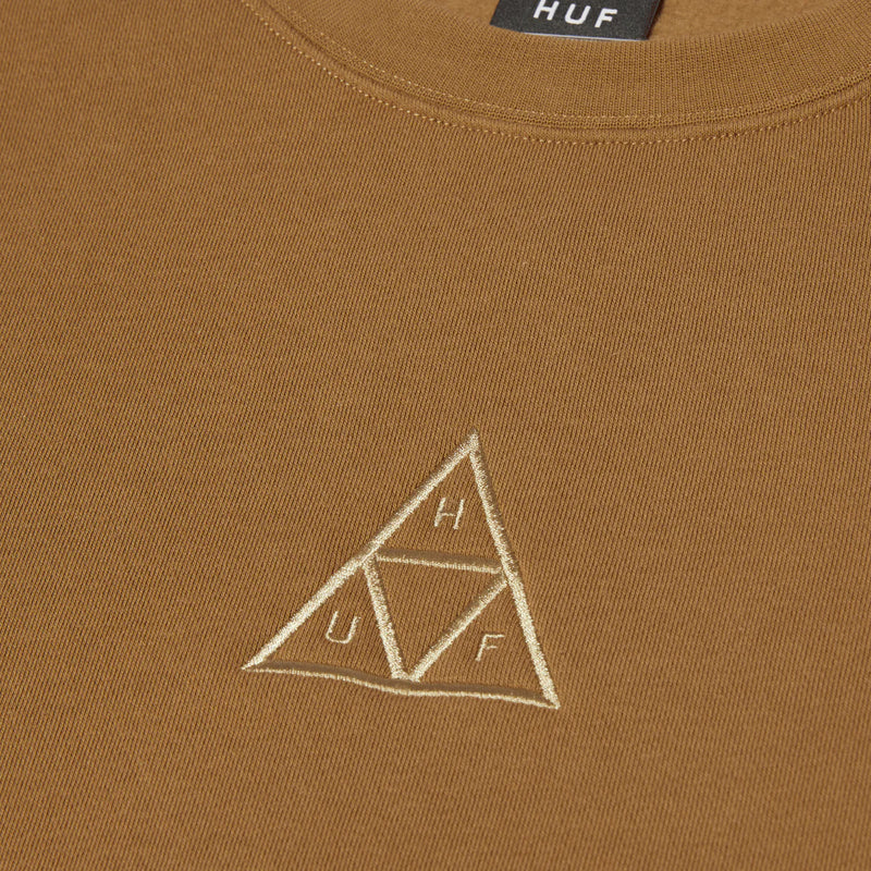 Huf Set Triple Triangle Crewneck // Camel