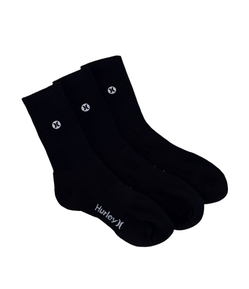 H20 Dri Crew Sock 3pk // Black