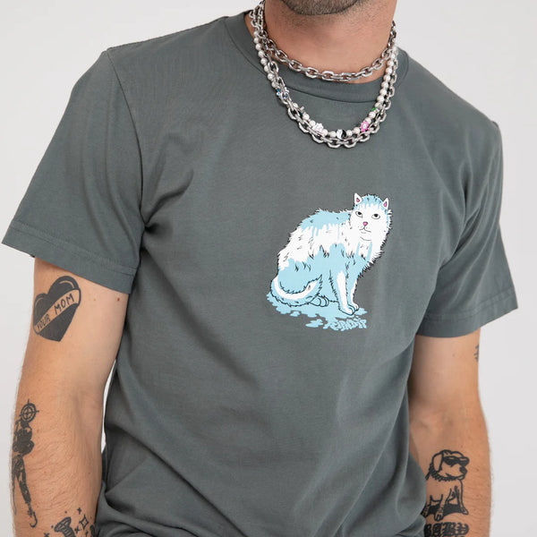 Wet Puss Tee // Charcoal