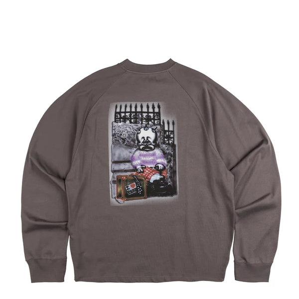 I Love Paris Jersey LS Tee Knit // Dark Grey