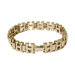 H Link Bracelet // Gold