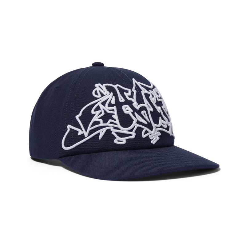 Outlines Snapback Hat // Navy