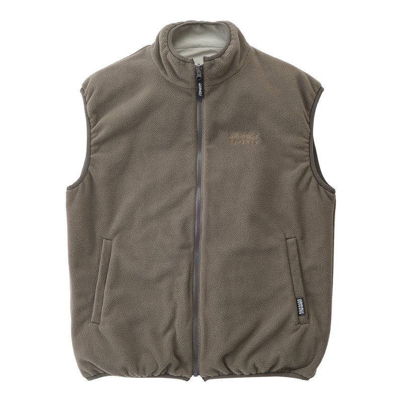 Reversible Fleece Vest // Taupe