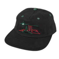 Crosshairs Snapback Hat // Black/Green