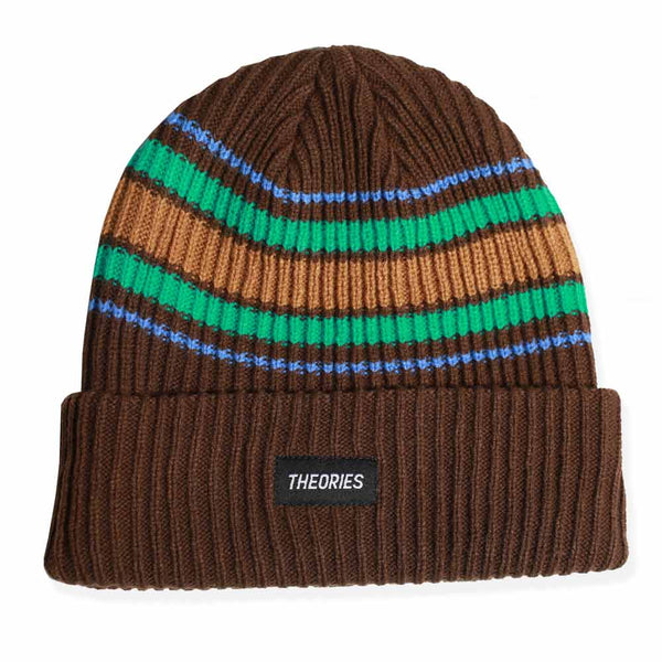 Burst Stripe Knit Beanie // Cedar