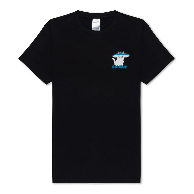 Shroom Cat Tee // Black