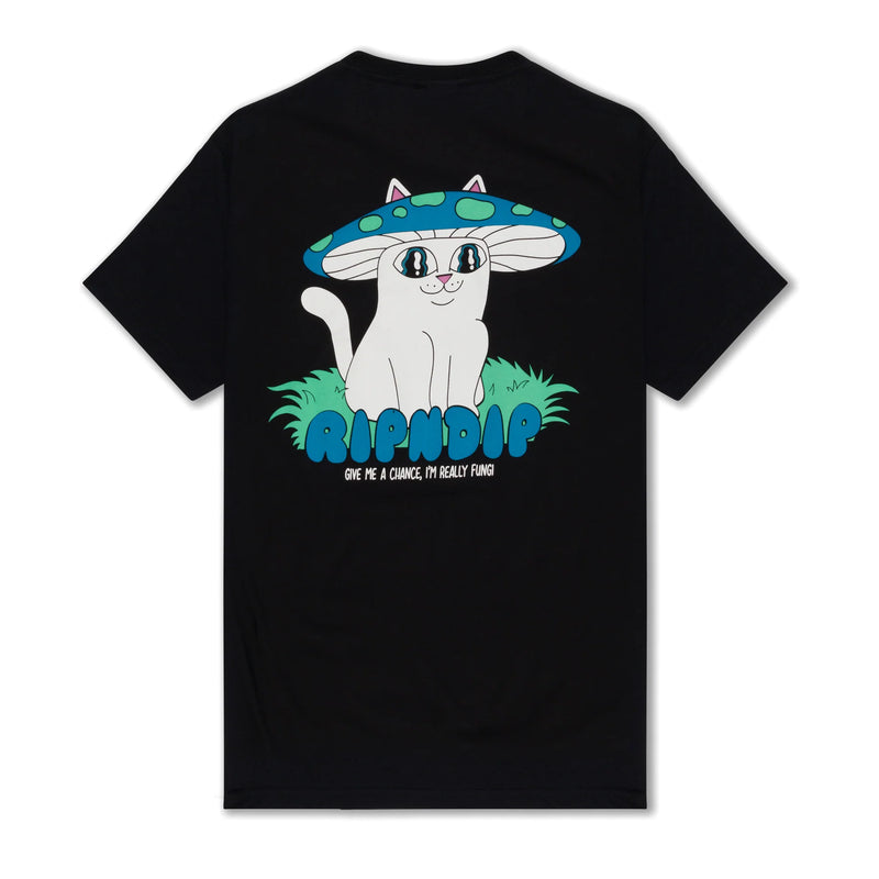 Shroom Cat Tee // Black