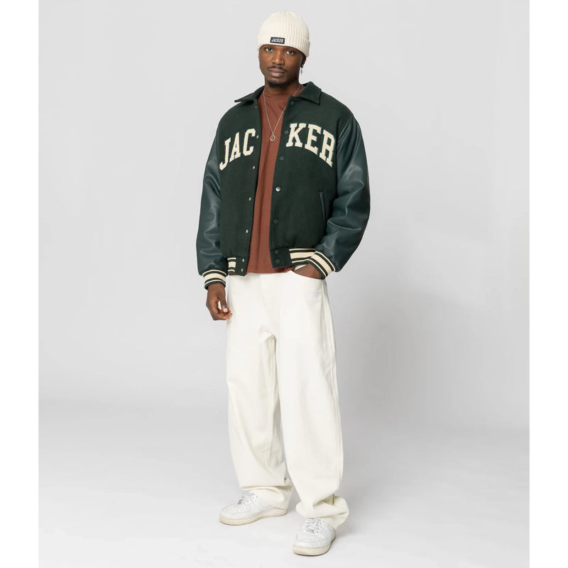 Stingy Varsity Jacket // Green