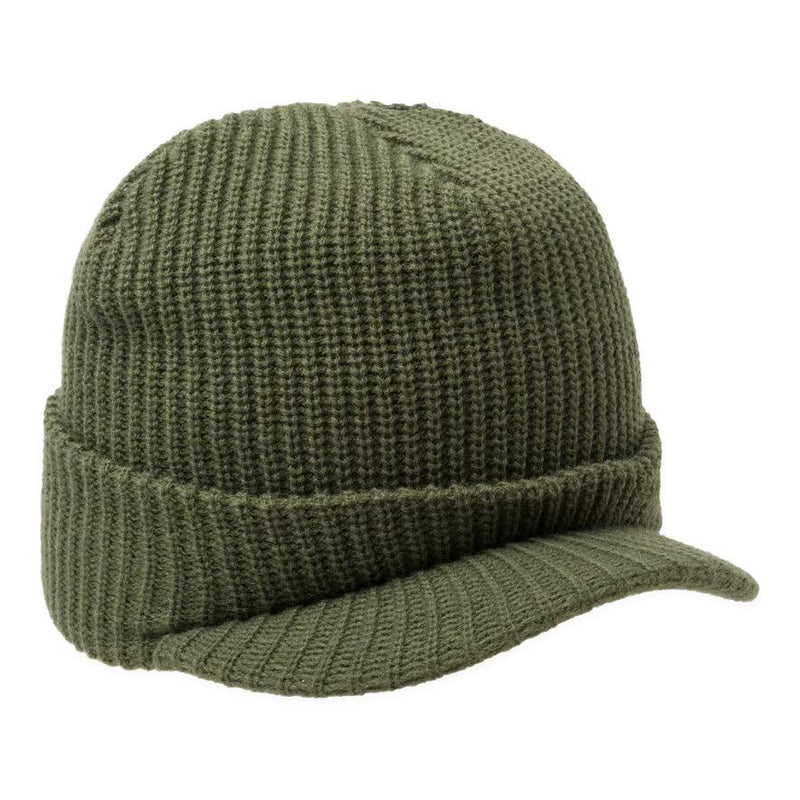 Bonnets - Huf - One Star Visor Beanie // Avocado - Stoemp