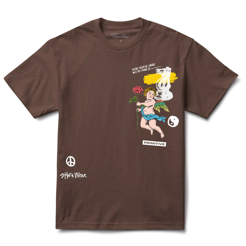 Knight Tee // Primitive x Shaka Wear // Brown