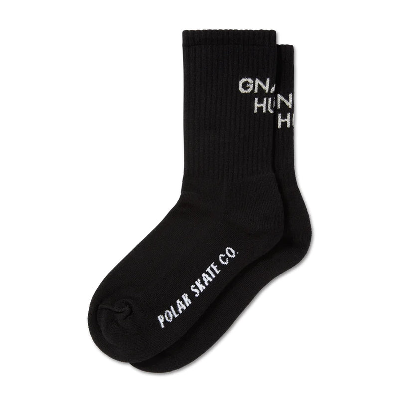 Gnarly Huh! Socks // Black/White